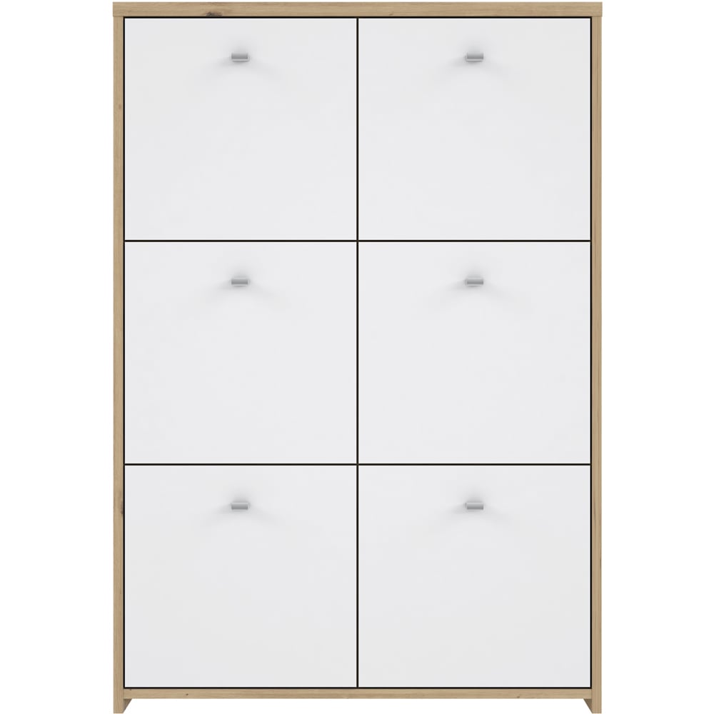 Florence Best 6 Doors Artisan White Oak Storage Chest Image 3