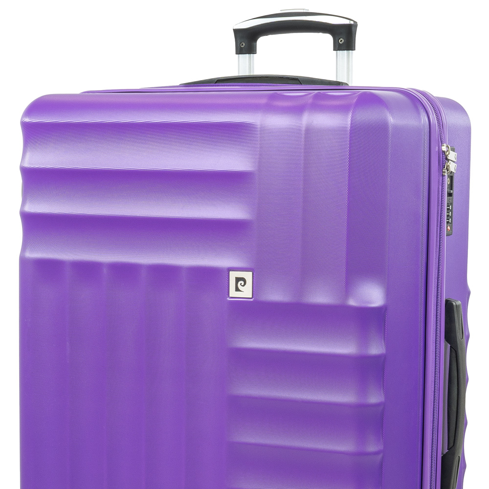 Pierre Cardin Large Purple Trolley Suitcase Image 2