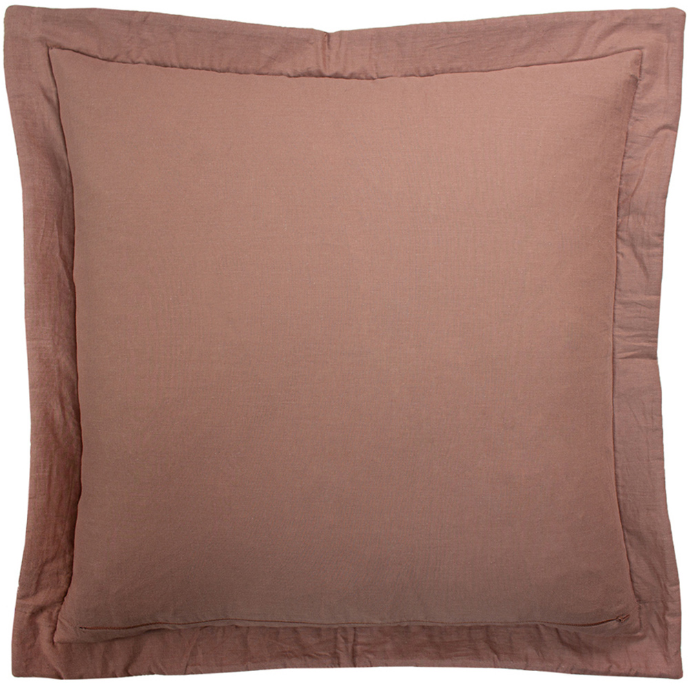 Paoletti Palmeria Blush Quilted Velvet Cushion Image 2