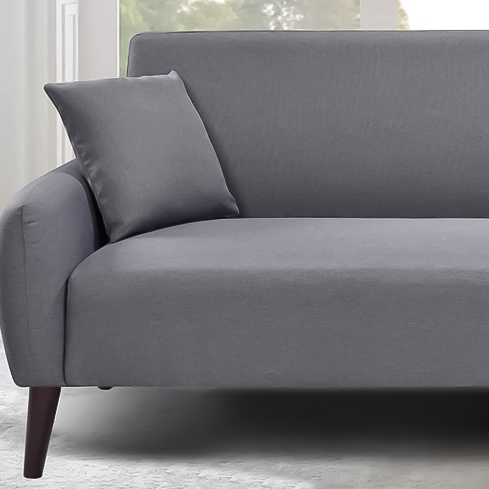 Brooklyn 2 Seater Grey Linen Sofa Image 2