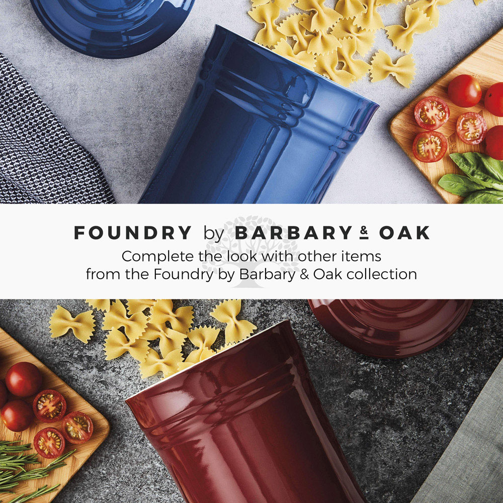 Barbary and Oak 23cm Limoges Blue Ceramic Storage Jar Image 7