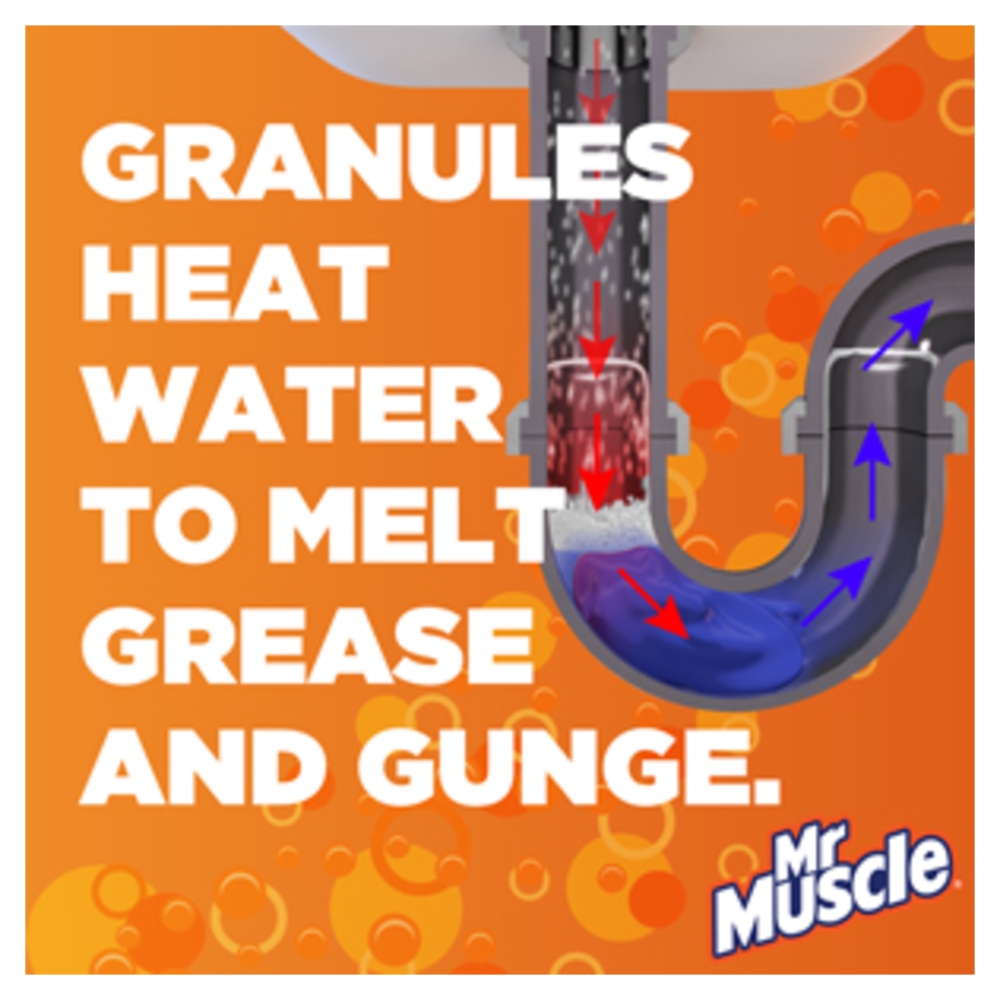 Mr Muscle Kitchen Drain Unblocker 250g Wilko