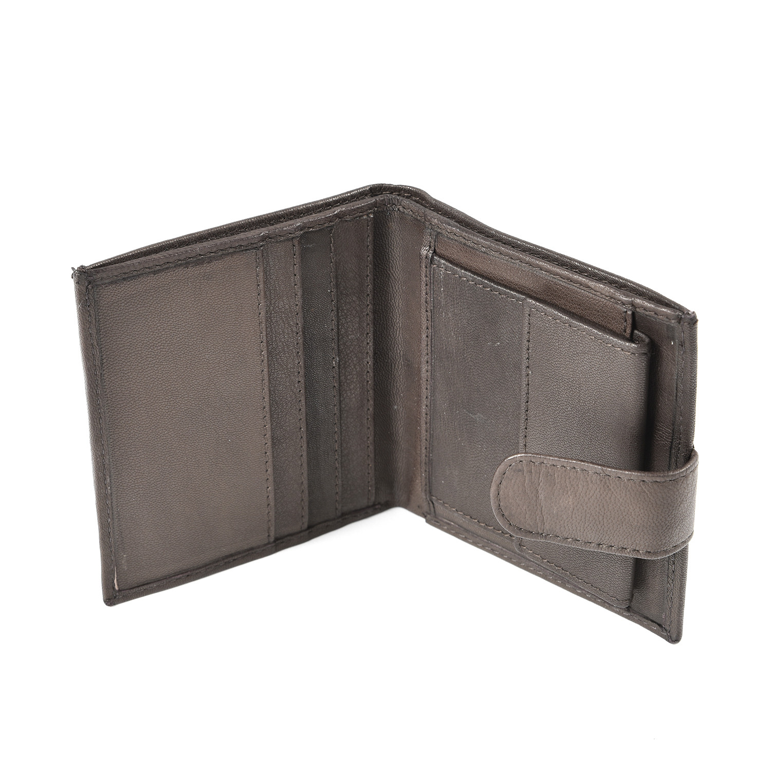 Bifold Leather Wallet - Brown Image 2