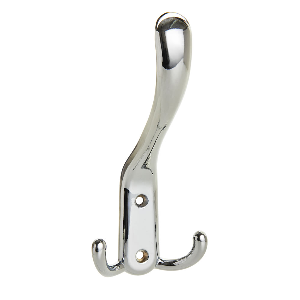 Wilko ChromeEffect Hat and Coat Hook Wilko