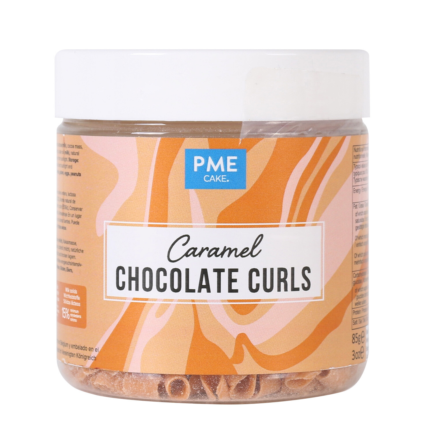 PME Chocolate Curls - Milk Chocolate Image