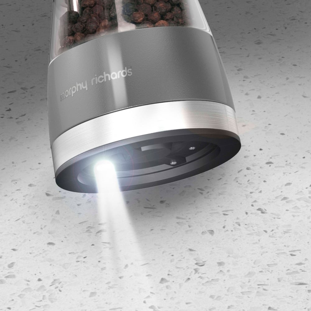 Morphy Richards Titanium Electronic Salt and Pepper Mill Image 5