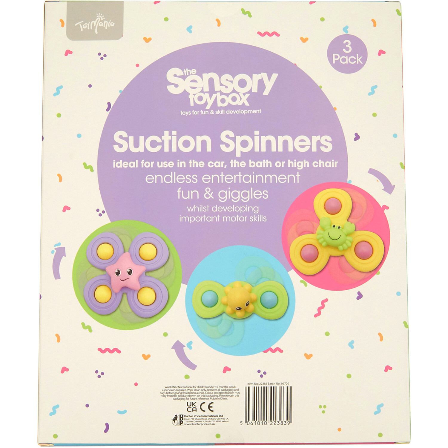 ToyMania Suction Spinners Bath Toy 3 Pack Image 5