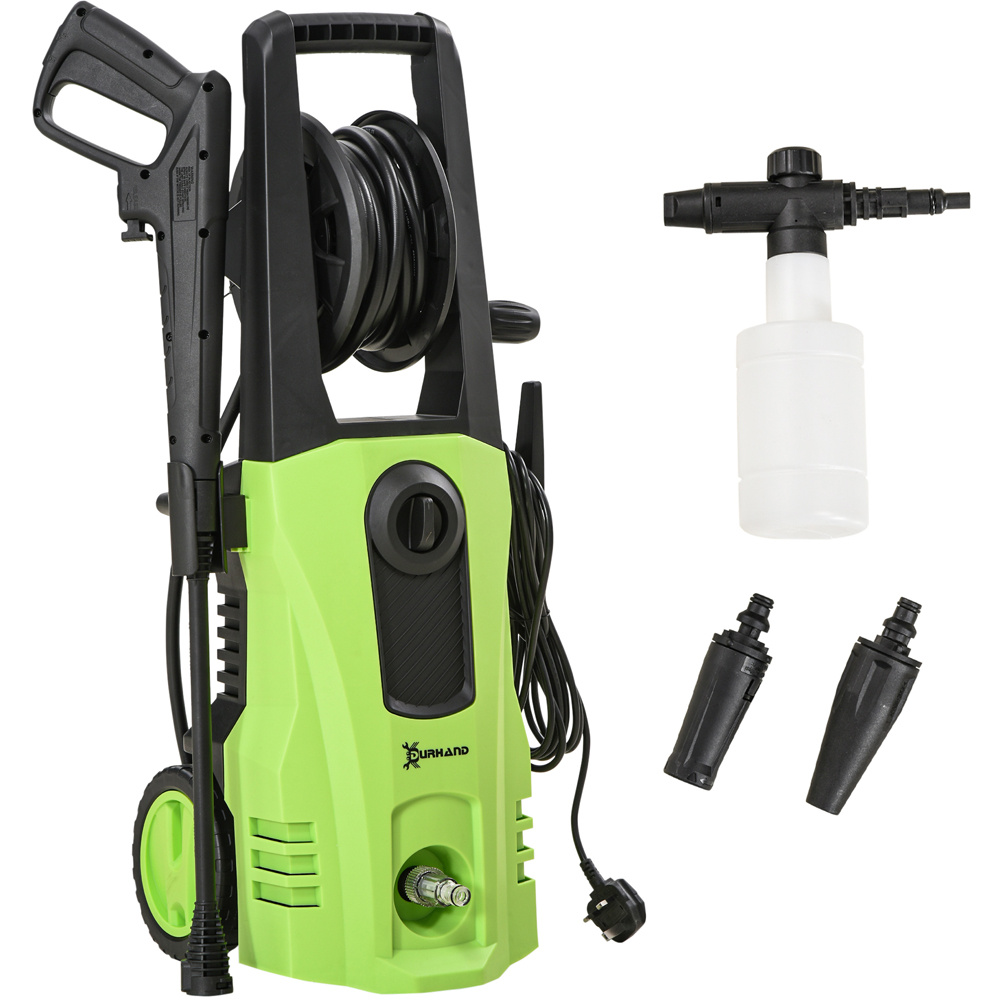 Outsunny 845-867V71GN Green High Pressure Washer 1800W Image 1