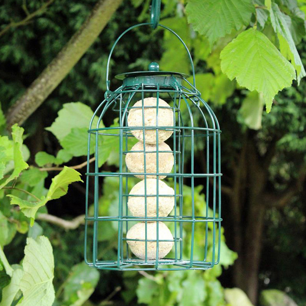 Natures Market Wild Bird Fat Ball Feeder with Squirrel Guard 12 Pack Image 2
