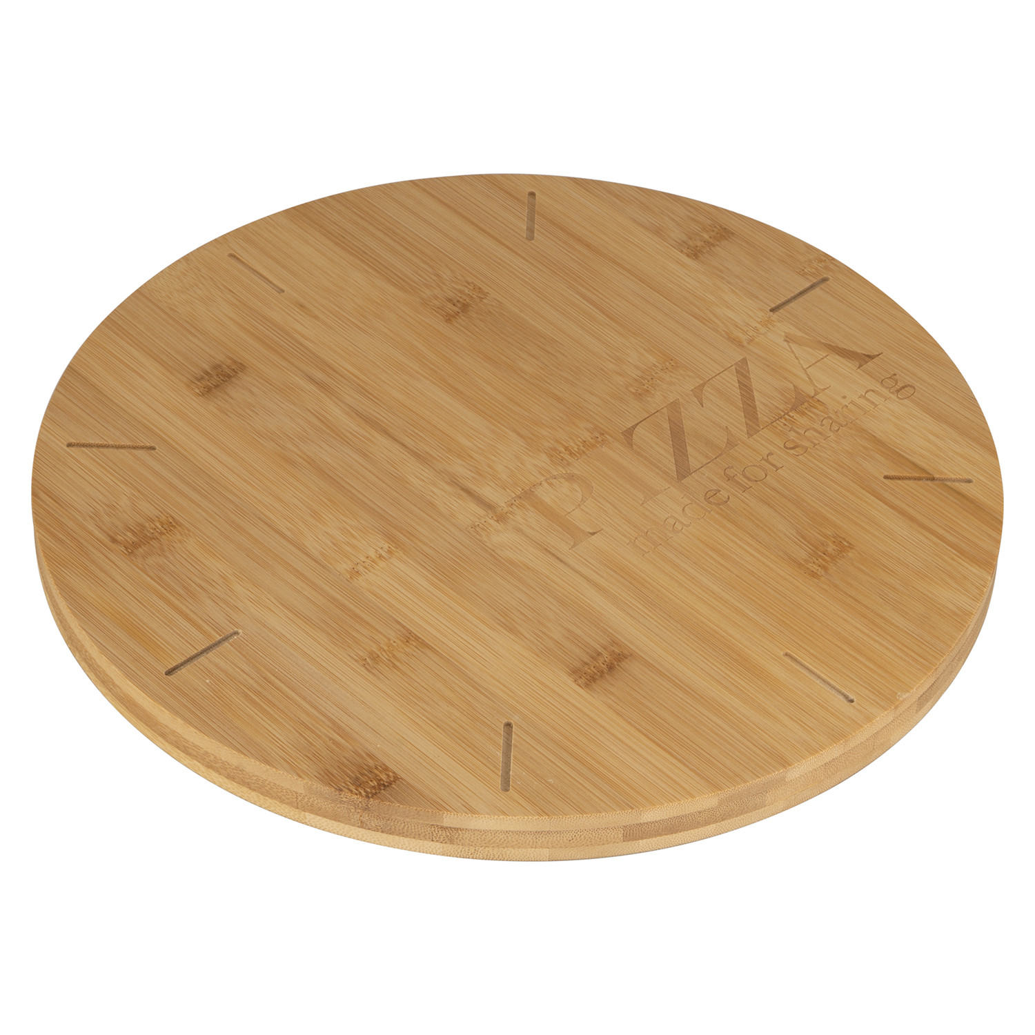 Round Bamboo Large Pizza Board Image 2