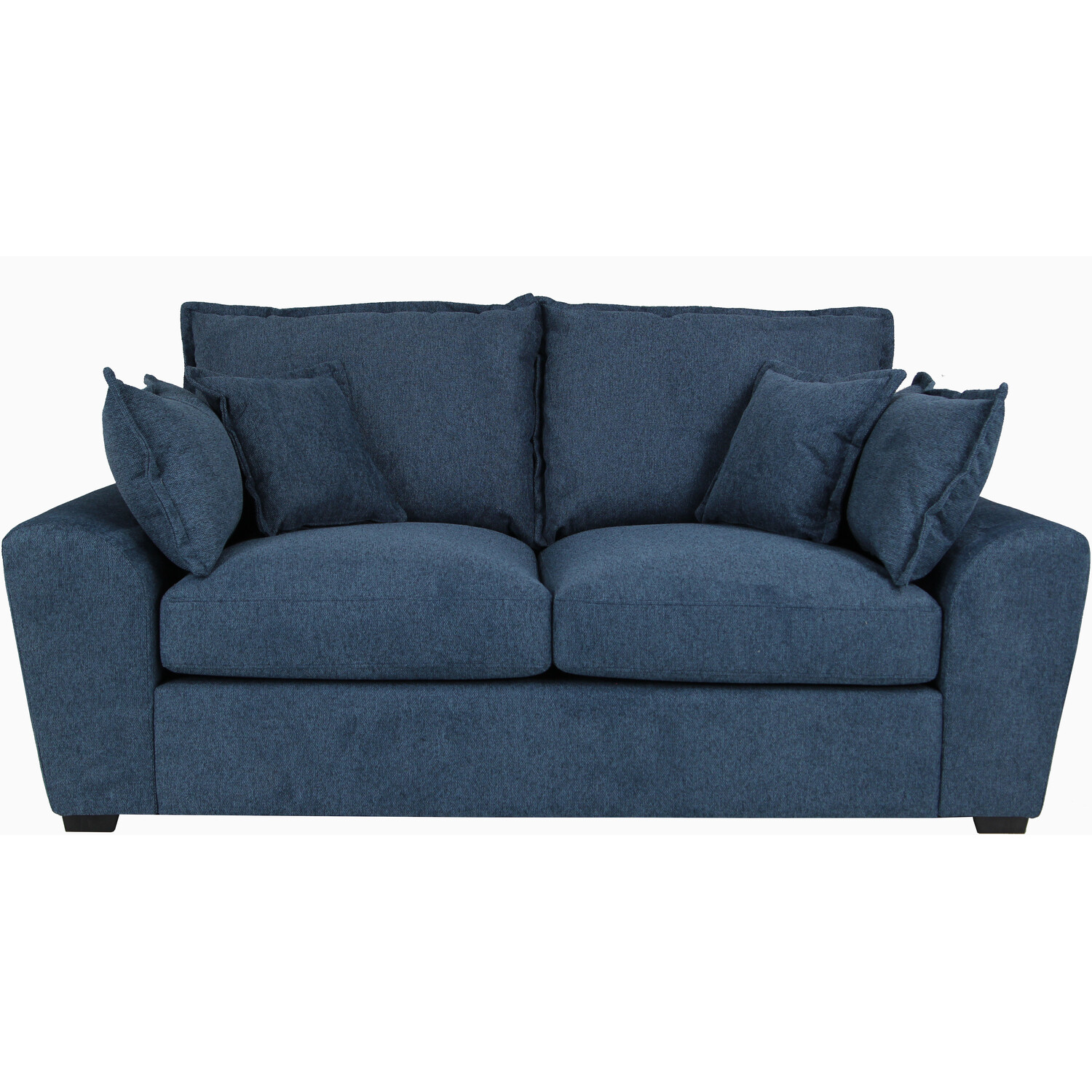 Ryder 3 Seater Blue Fabric Sofa Image 2