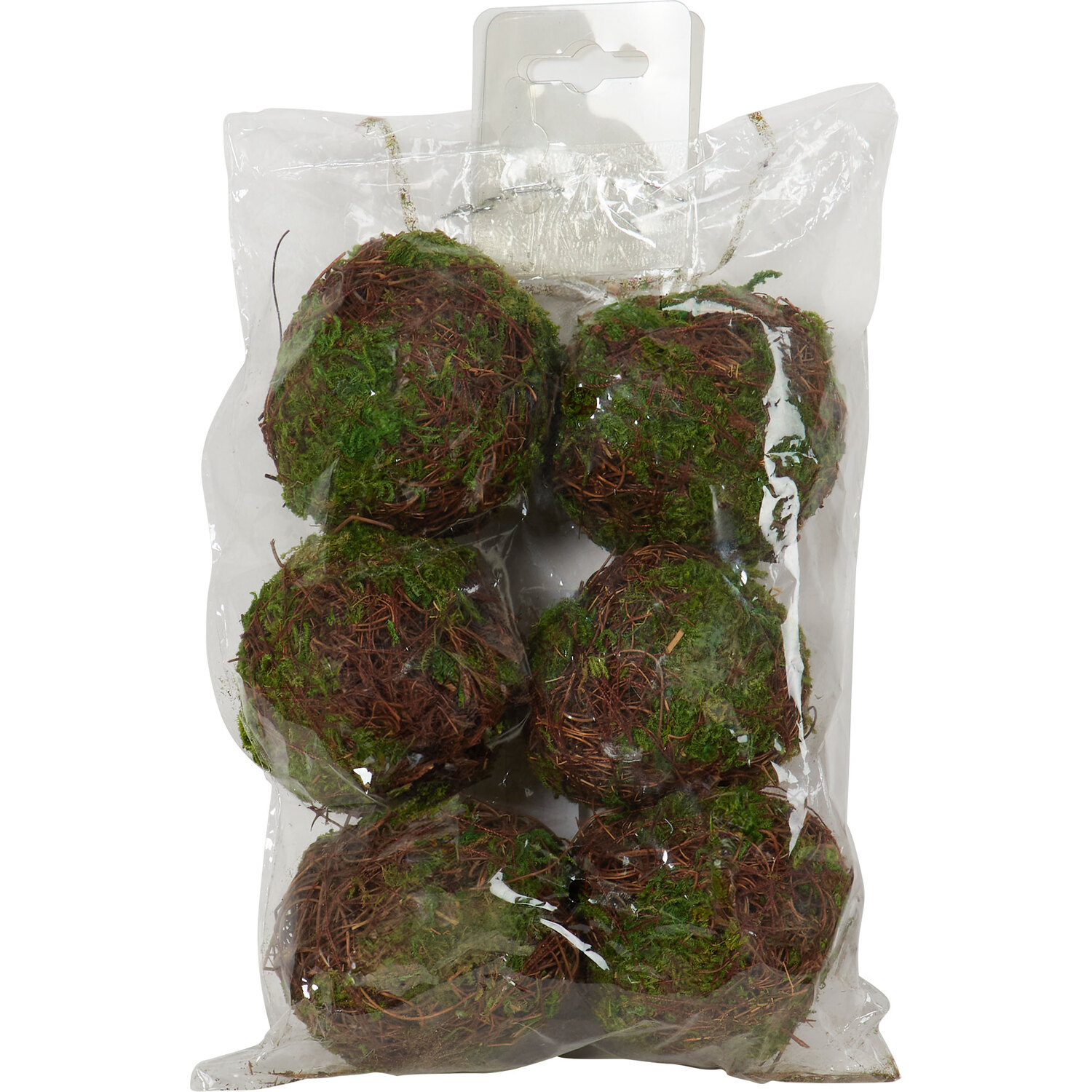 Pack of 6 Moss Balls - Green Image 1