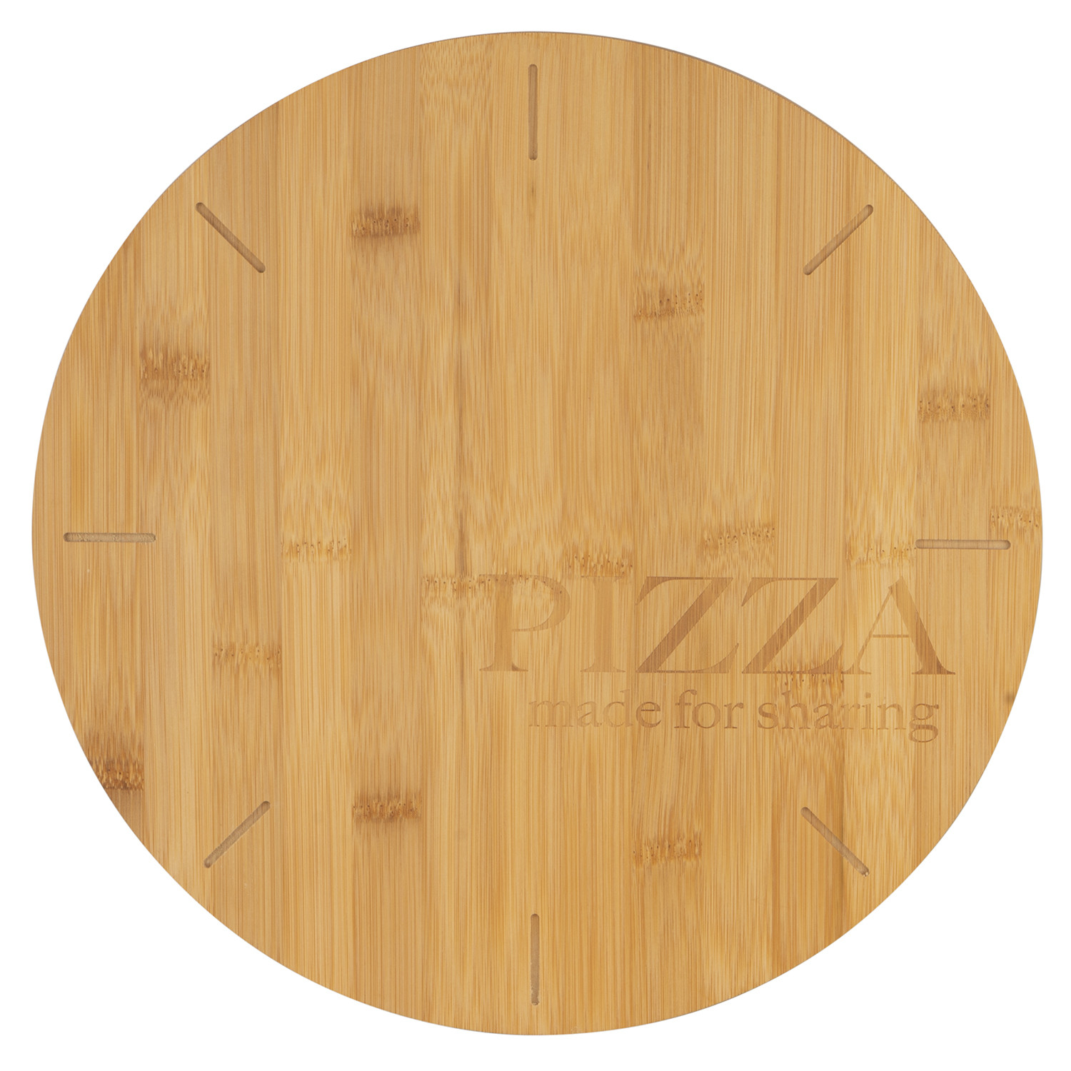 Round Bamboo Large Pizza Board Image 1