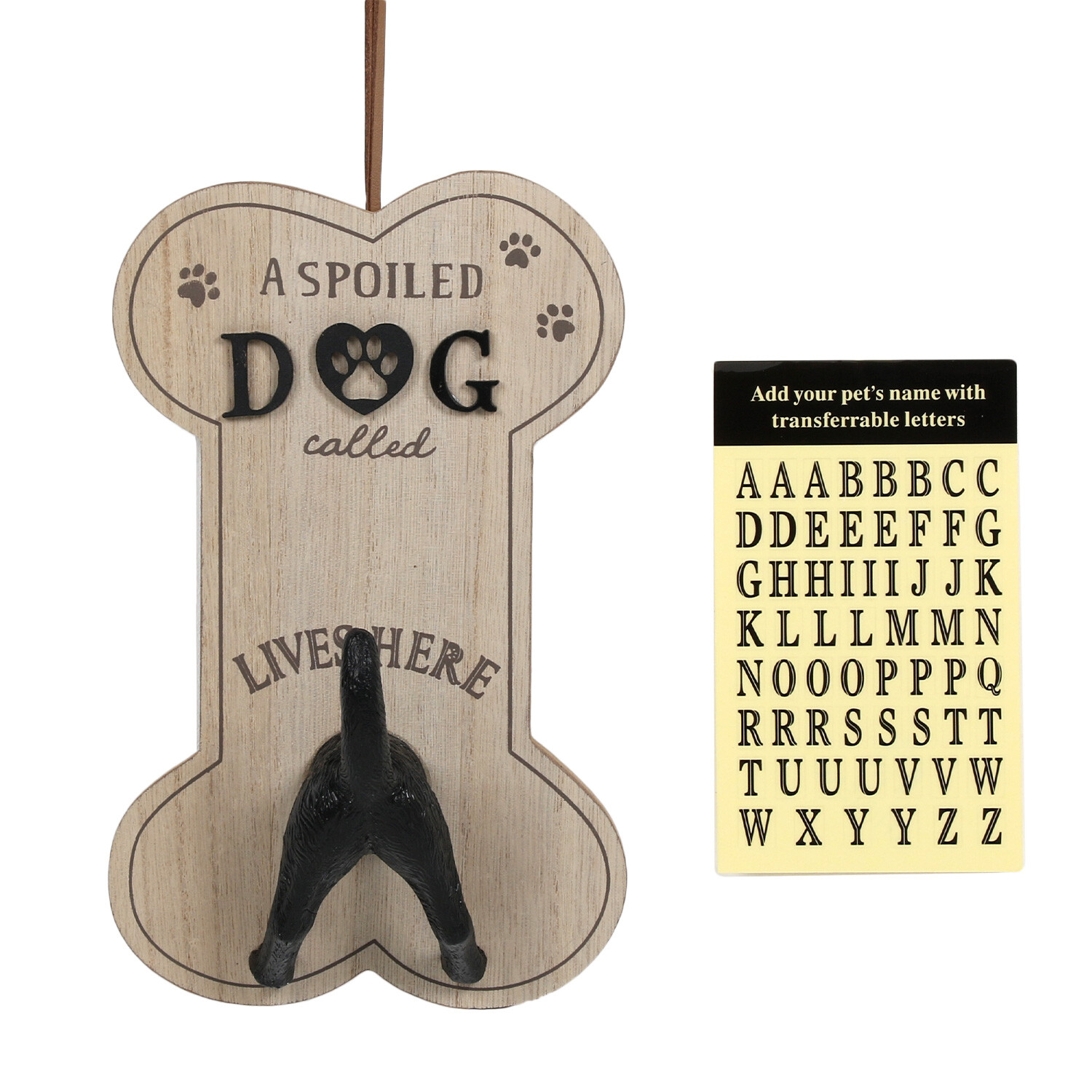 Single Personalised Dog Plaque 21 x 12.5cm in Assorted styles Image 2