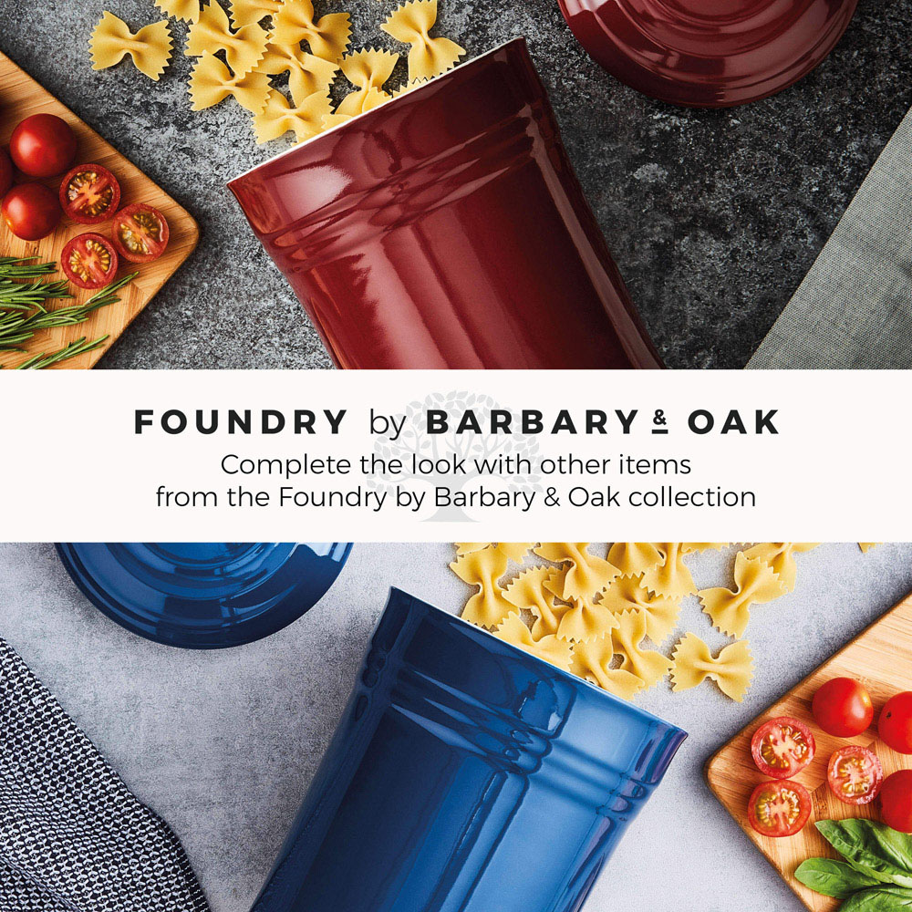 Barbary and Oak 23cm Bordeaux Red Ceramic Storage Jar Image 7