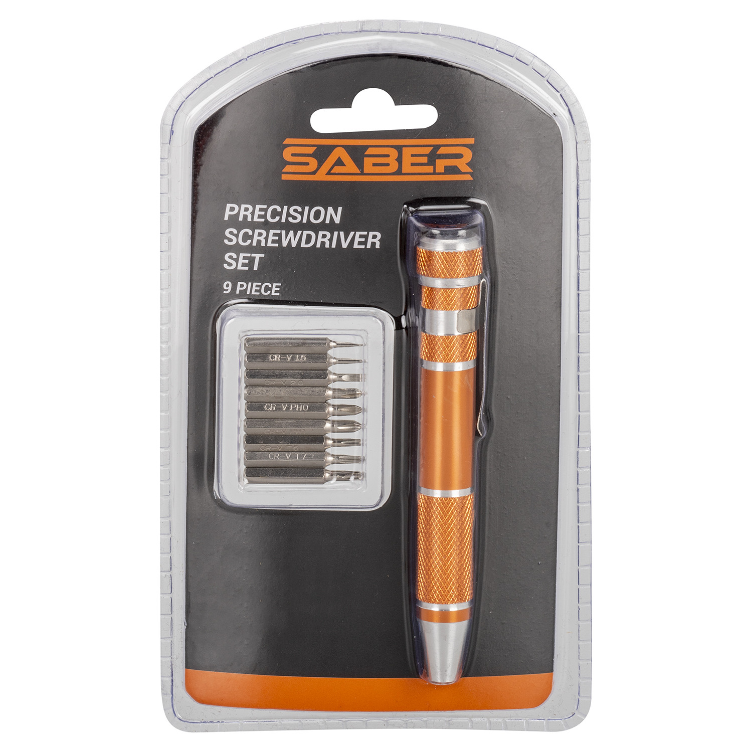 Saber 9 Piece Precision Screwdriver Set Image