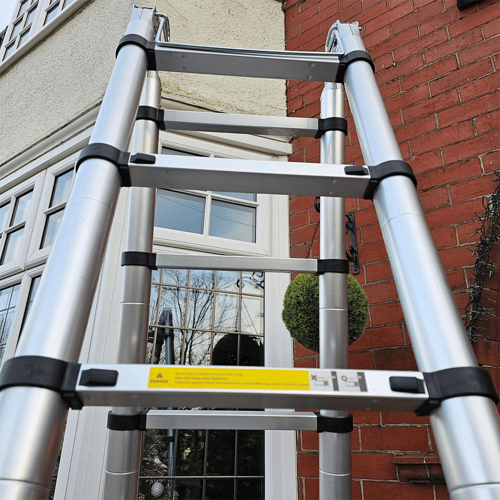 Samuel Alexander Aluminium Hinged Telescopic Extendable Multi-Position Step Ladder 5m Image 7