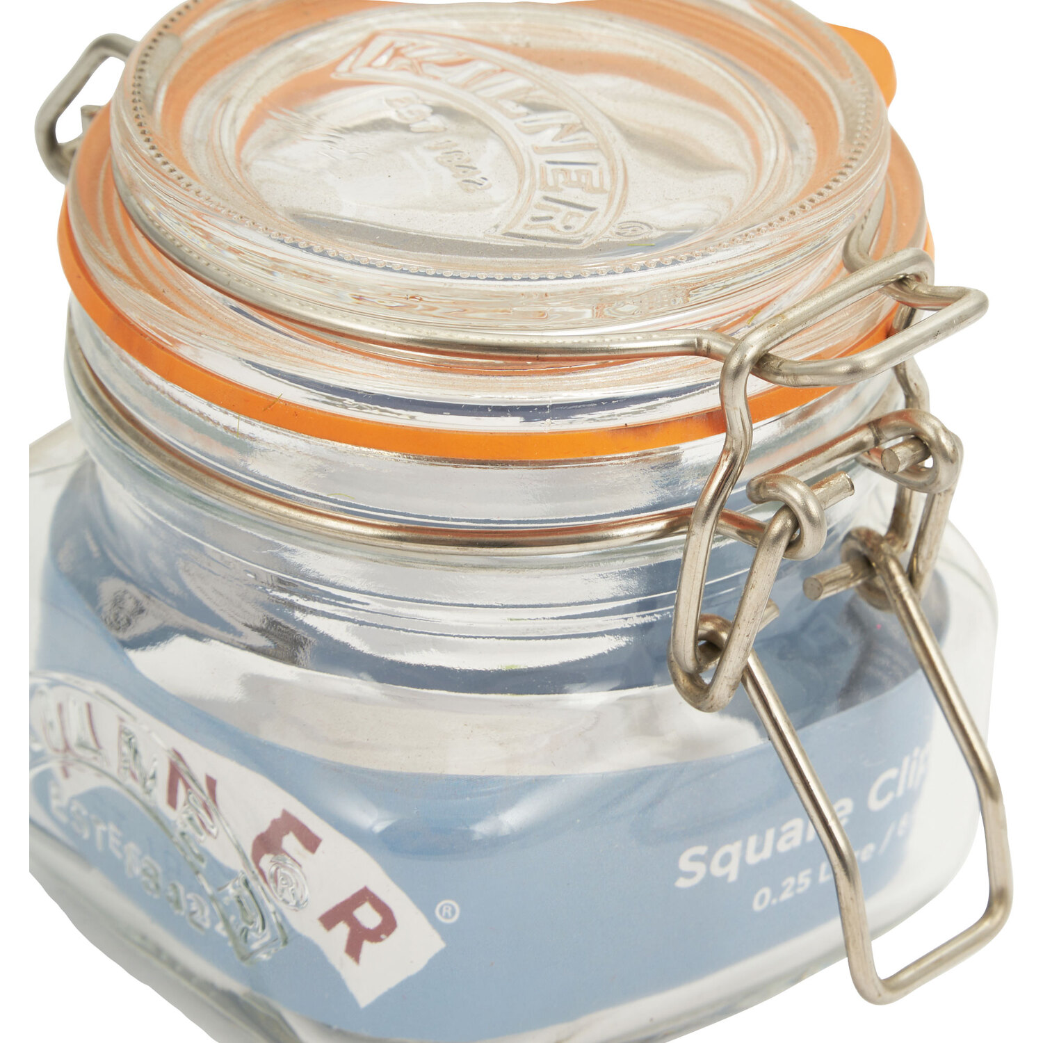 Kilner 250ml Round Glass Storage Jar with Clip Top Image 2
