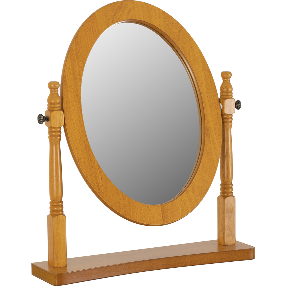 Seconique Contessa Antique Pine Dressing Table Mirror Image 1