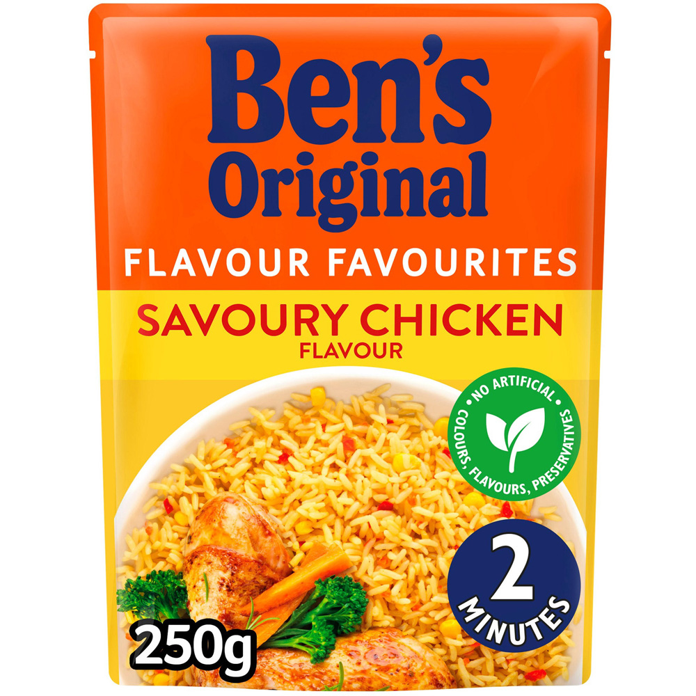 Ben's Original Savoury Chicken Microwave Rice 220g Image