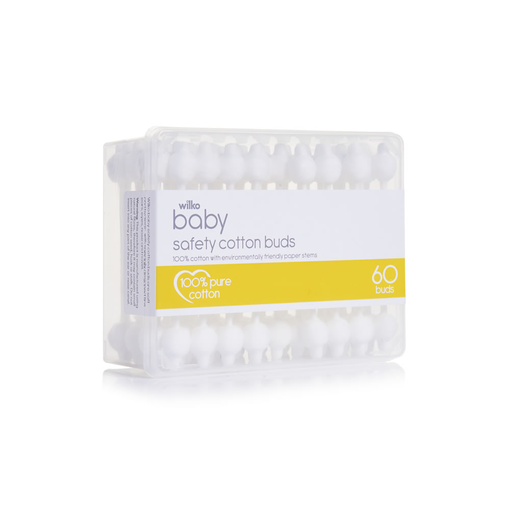 Wilko Baby Safety Cotton Buds 60 pack Wilko