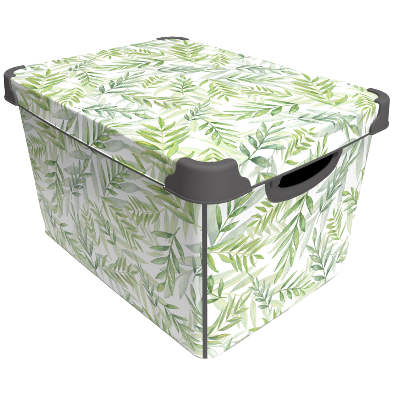 17L Leaf Pattern Storage Box Image 1