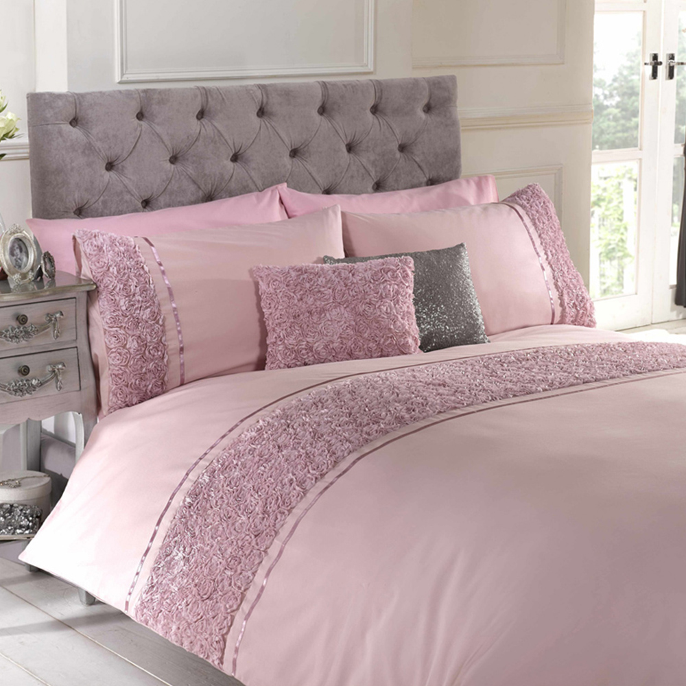 Rapport Home Limoges King Size Pink Duvet Set Image
