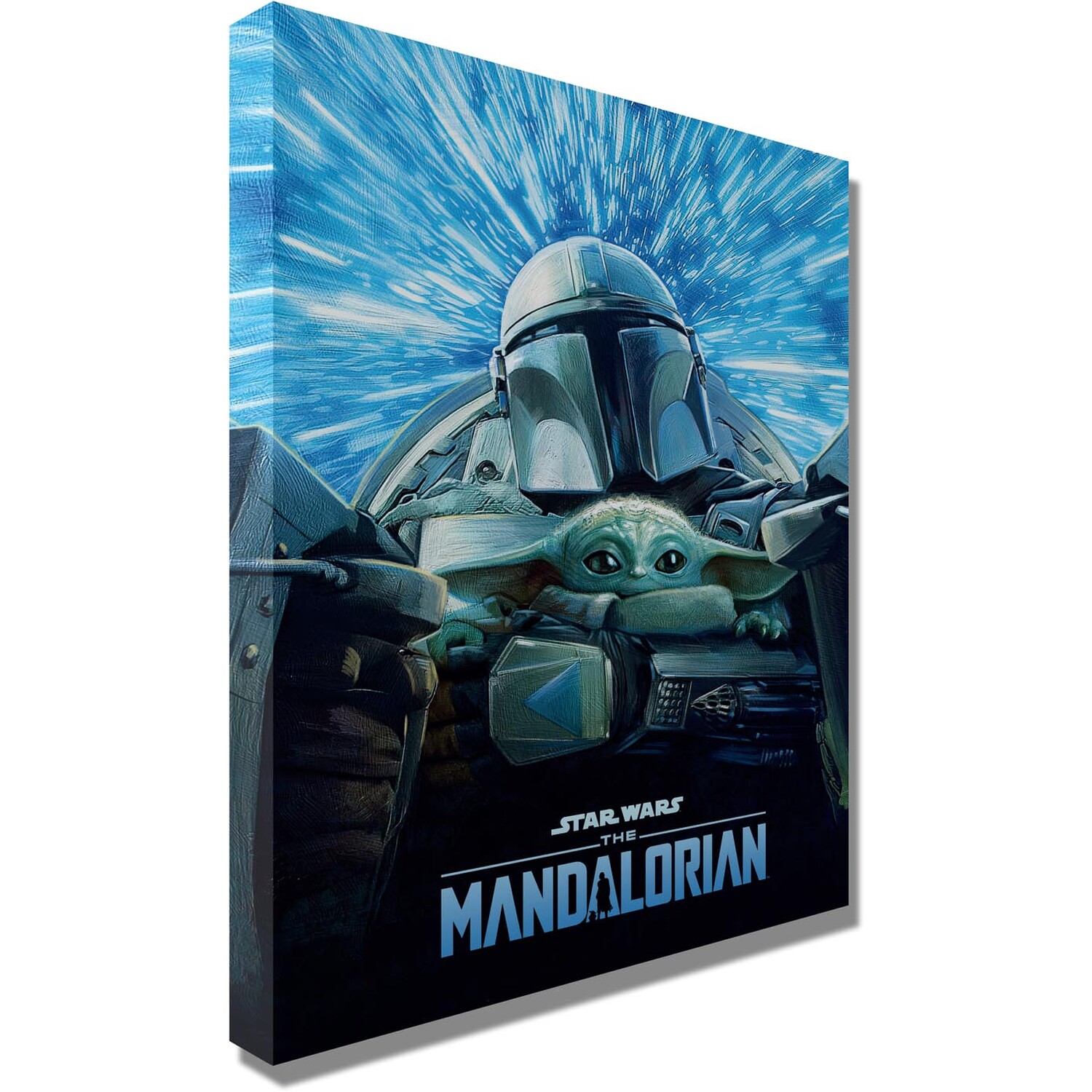 The Mandalorian Lightspeed Canvas - Blue Image 2
