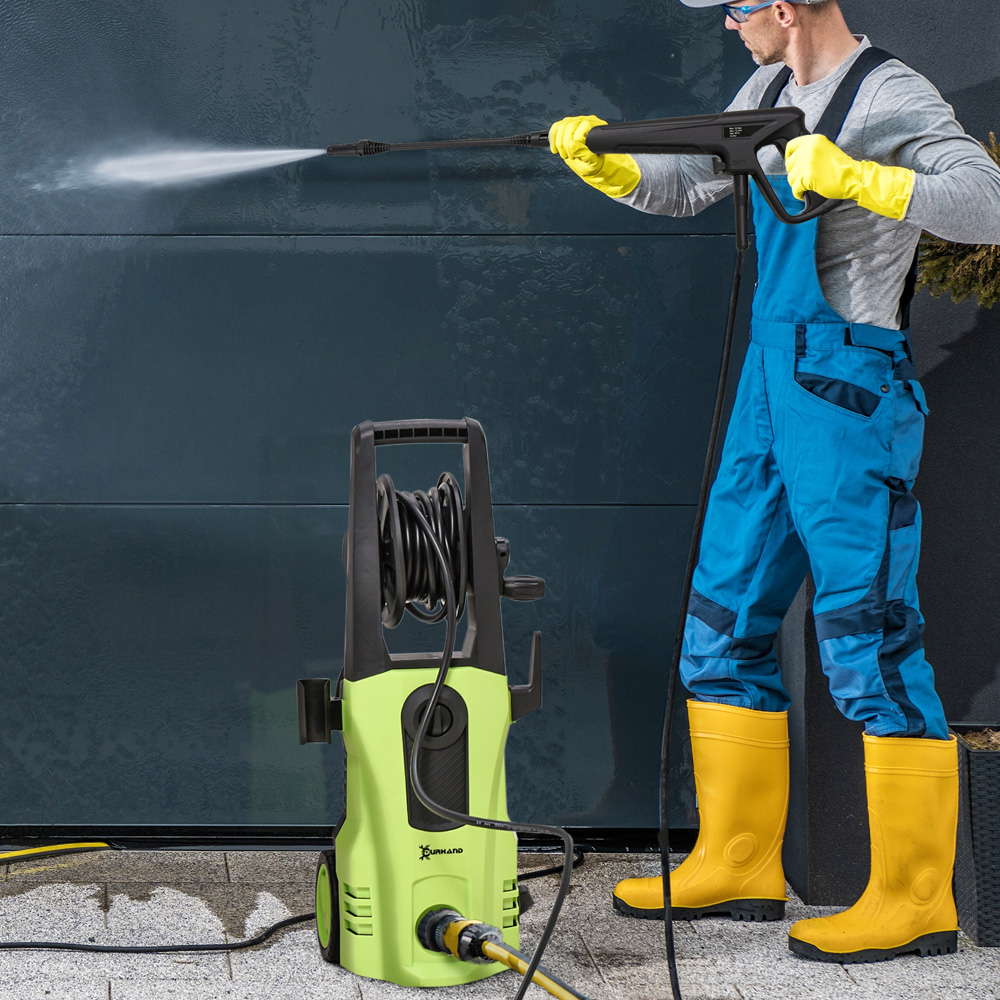 Outsunny 845-867V71GN Green High Pressure Washer 1800W Image 2