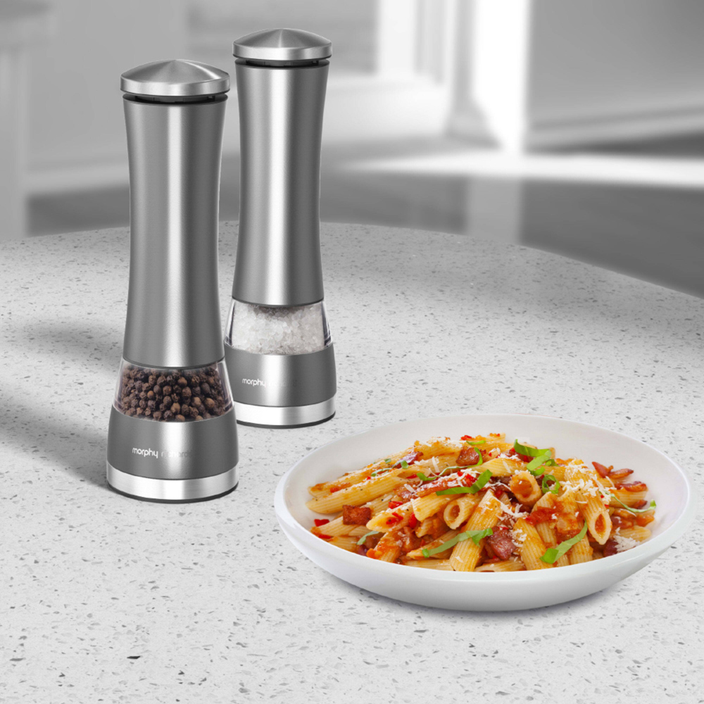 Morphy Richards Titanium Electronic Salt and Pepper Mill Image 2