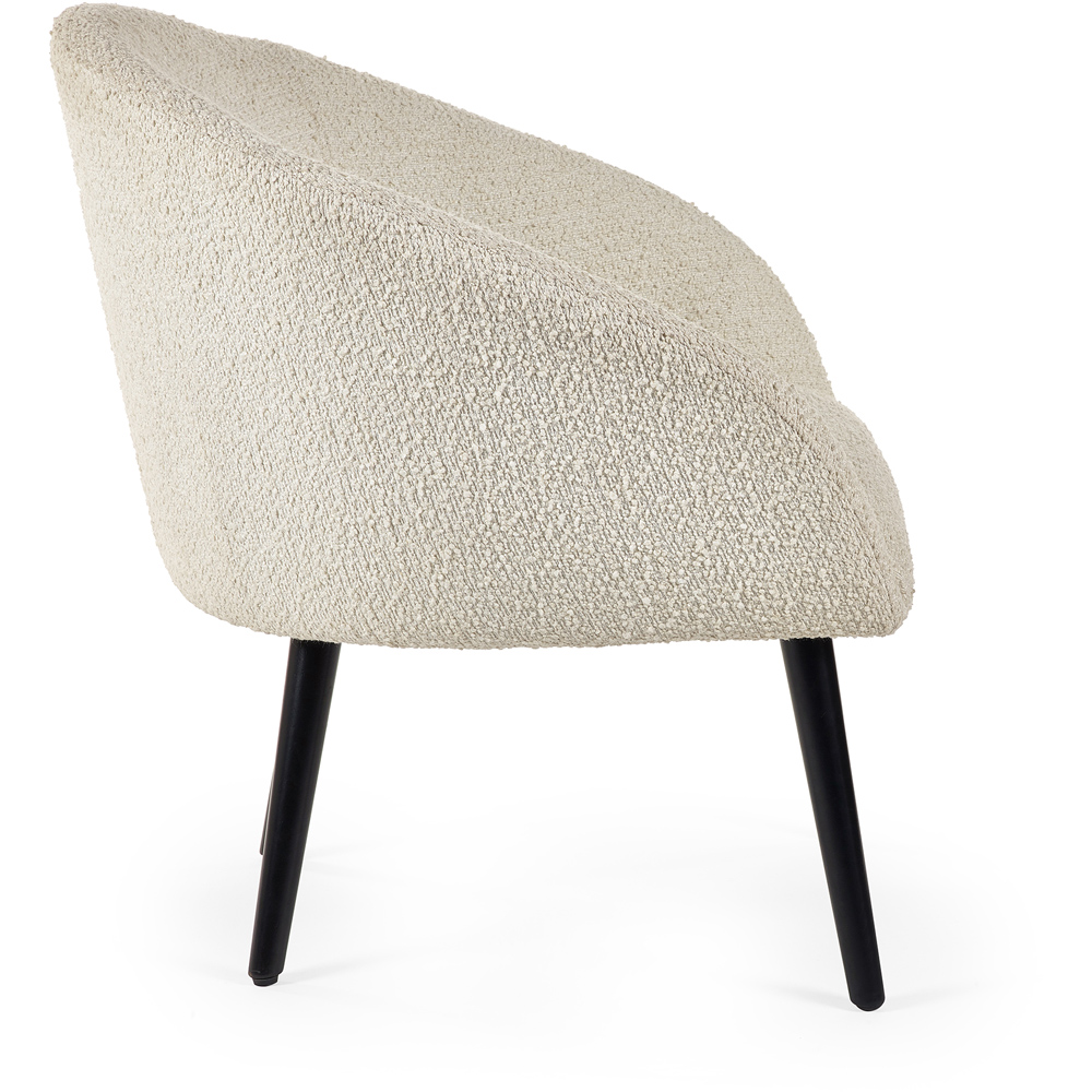 Julian Bowen Amari Ivory Boucle Accent Chair Image 4