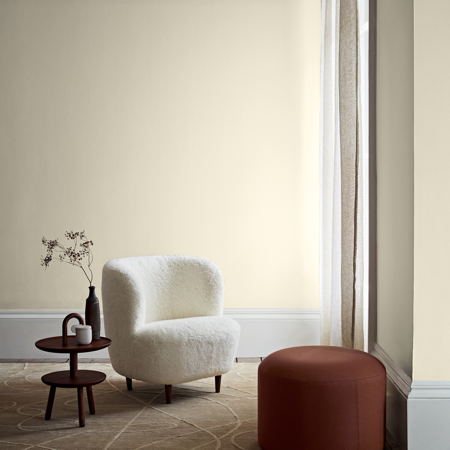 Crown Walls & Ceilings Soft Linen Mid Sheen Emulsion Paint 5L Image 6
