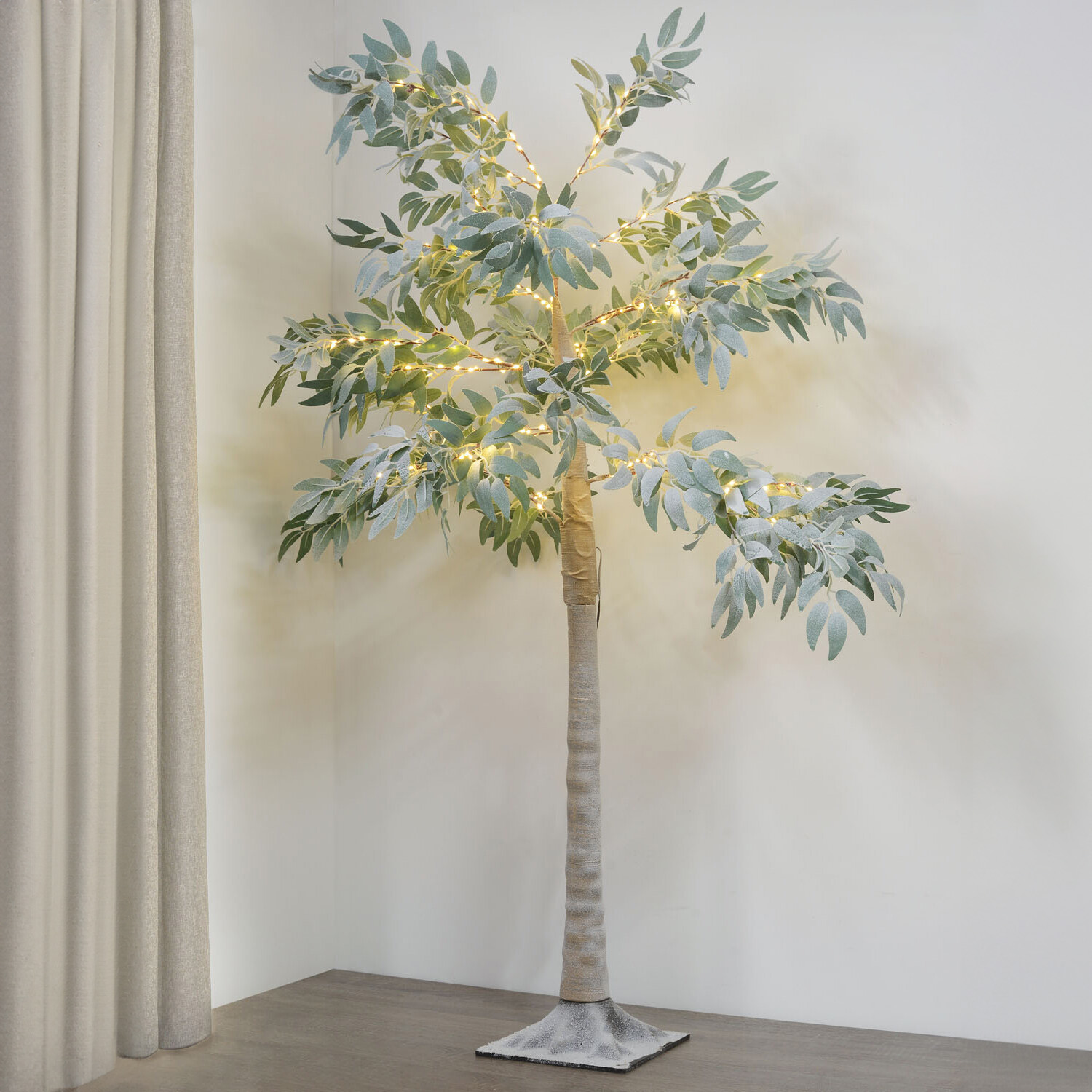 LED Eucalyptus Artificial Decorative Tree Image 1