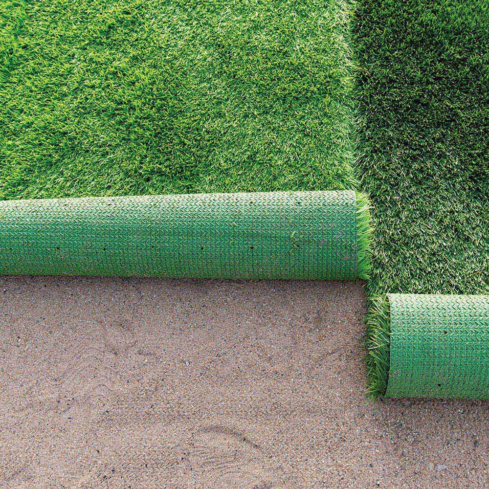 GardenKraft 20mm 4m x 1m Dark Green Artificial Grass Image 3