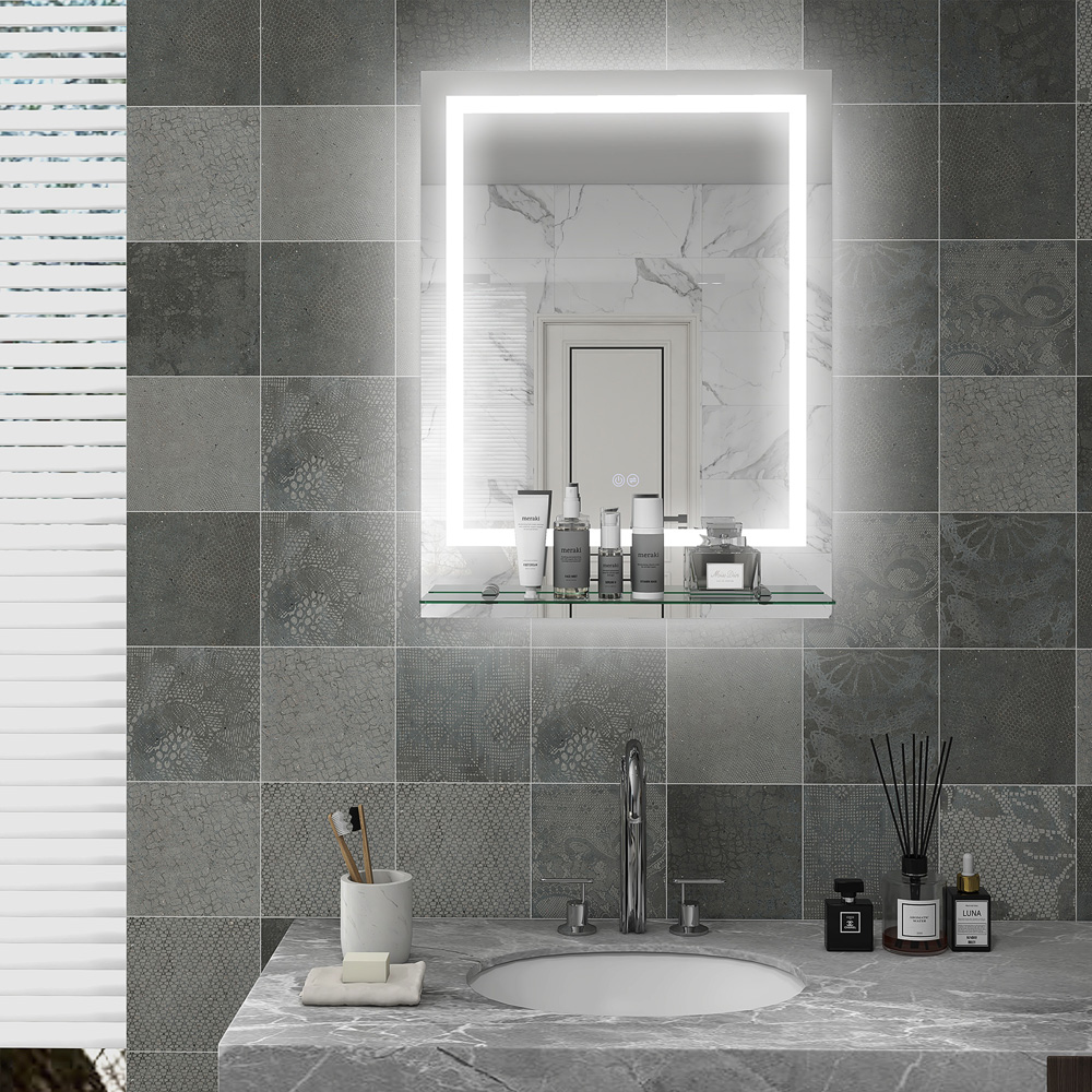 Portland Smart Touch LED Bathroom Wall Mirror 80 x 60cm Image 2