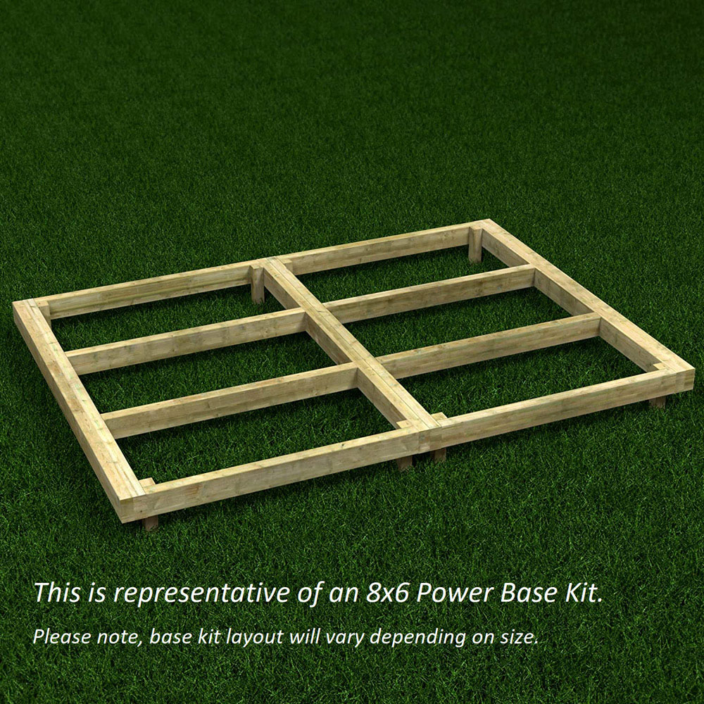 Power Sheds Timber Shed Base Kit 14 x 4ft Image 2