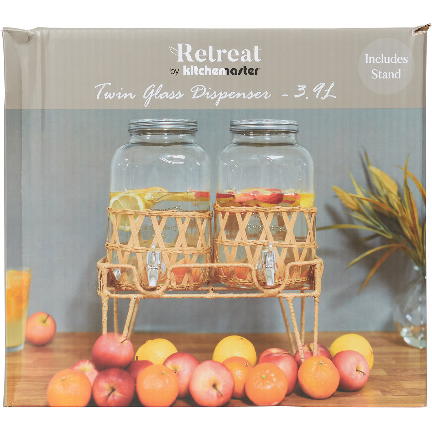 Retreat Twin Glass Dispenser - Clear Image 2