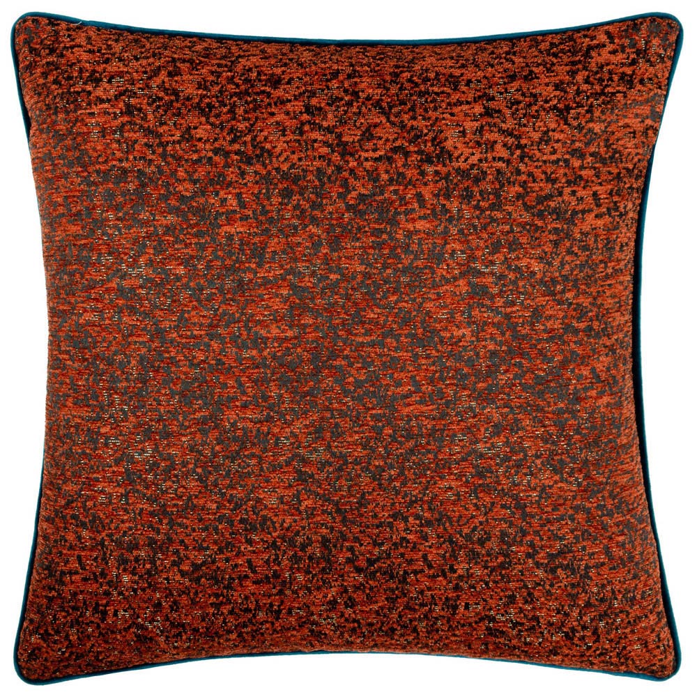 Paoletti Galaxy Copper Chenille Piped Cushion Image 1
