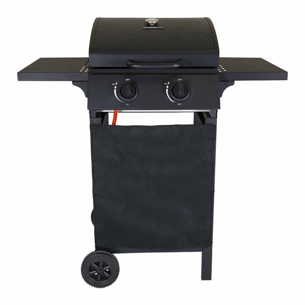 Charles Bentley Deluxe Auto Ignition 2 Burner Gas BBQ Black Image 1