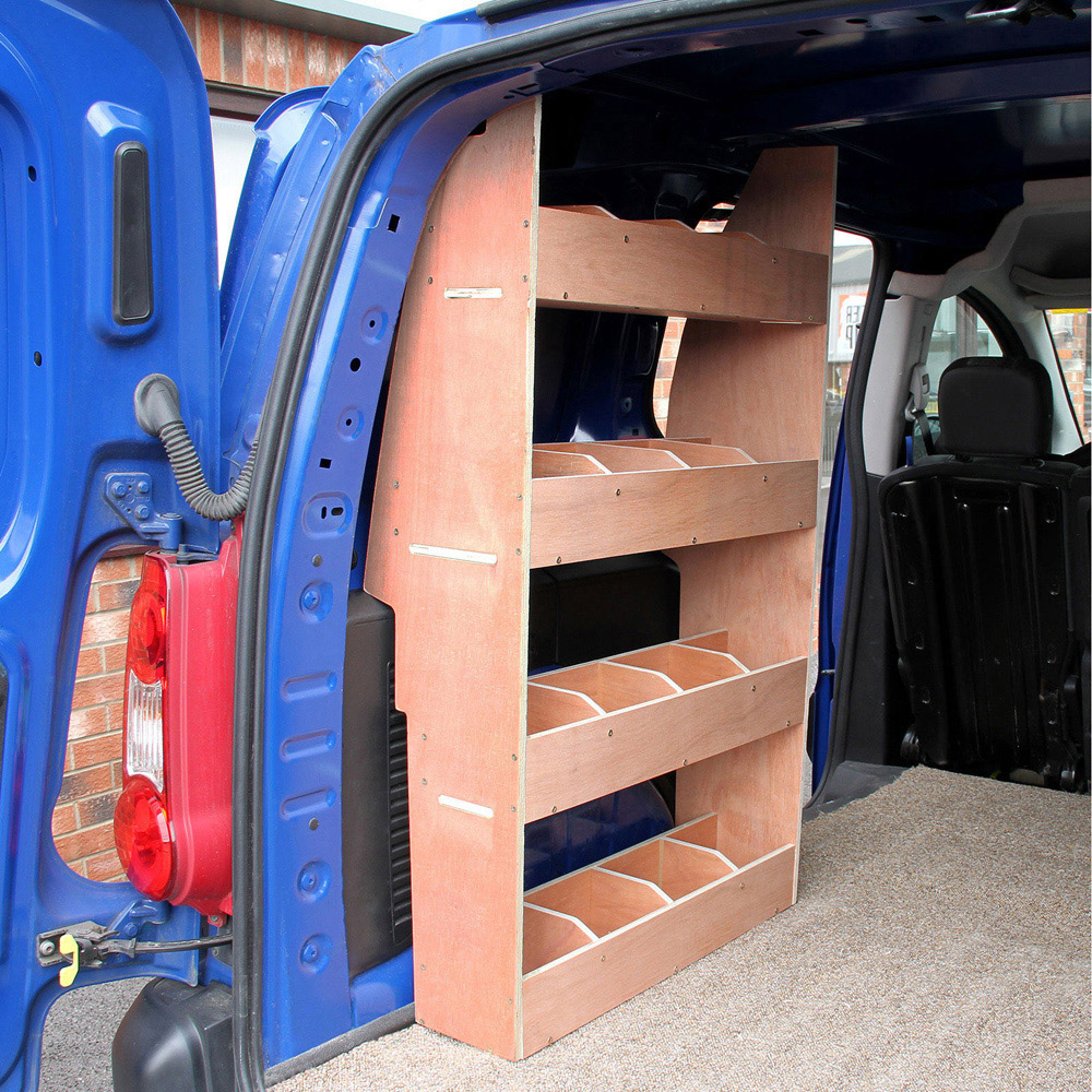 Monster Racking Brown Peugeot Partner SWB Van Storage Plywood Shelves Image 5