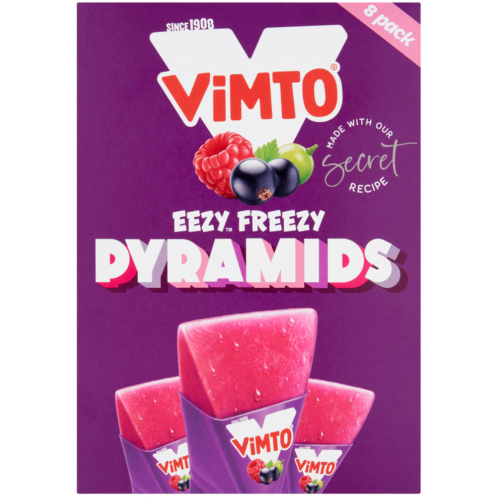 Vimto Pyramids Freeze Pops 8 Pack Image