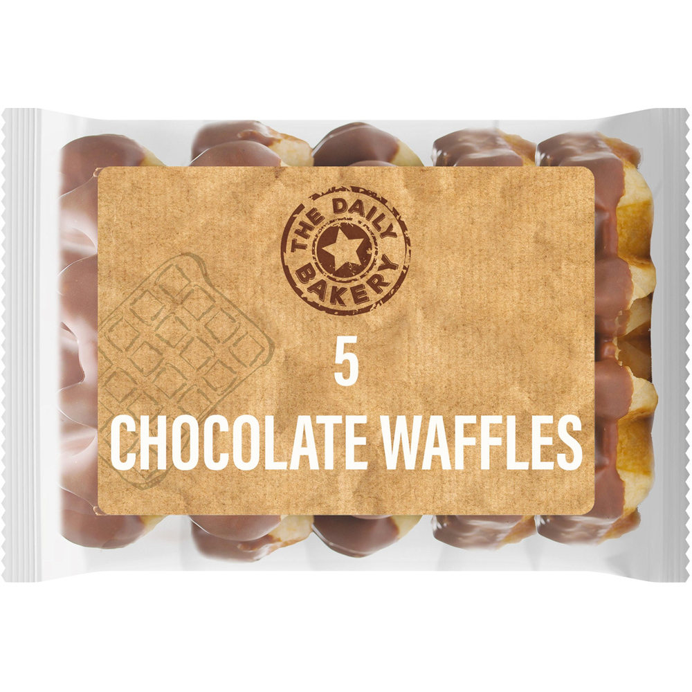 The Daily Bakery Chocolate Waffles 5Pack 300g Image