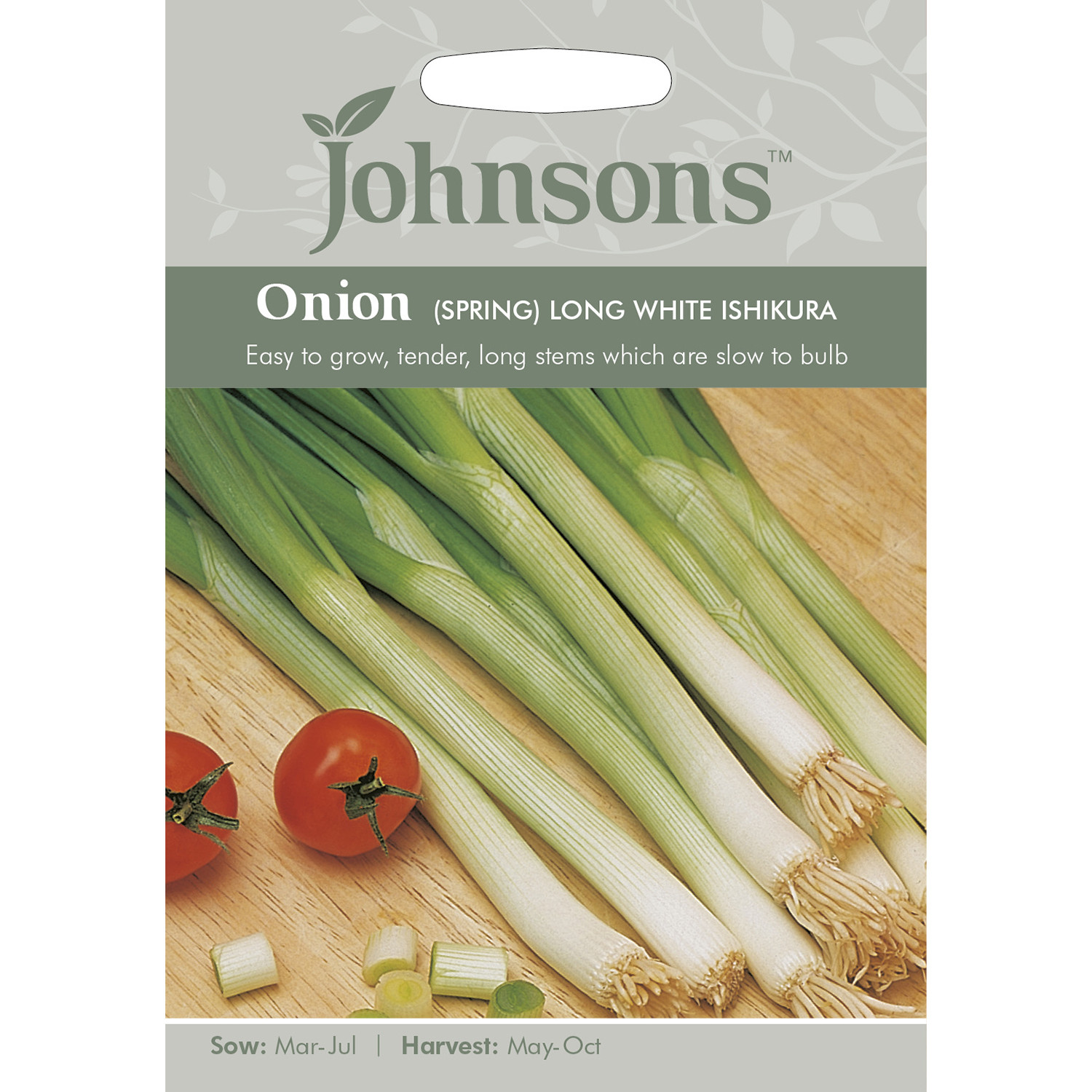 Johnsons Long White Ishikura Spring Onion Seeds Image 2