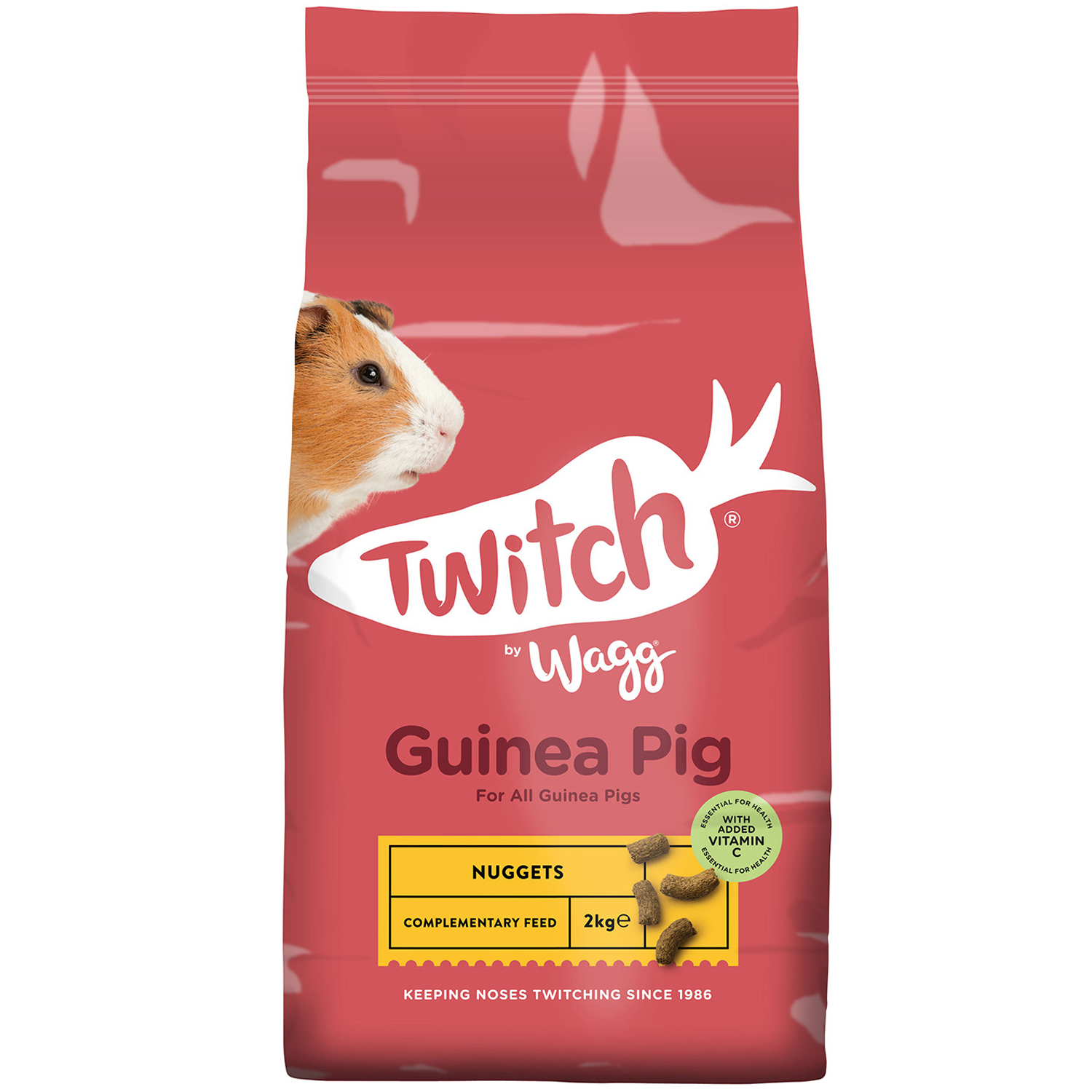 Wagg Twitch Guinea Pig Nuggets Food 2kg Image 1