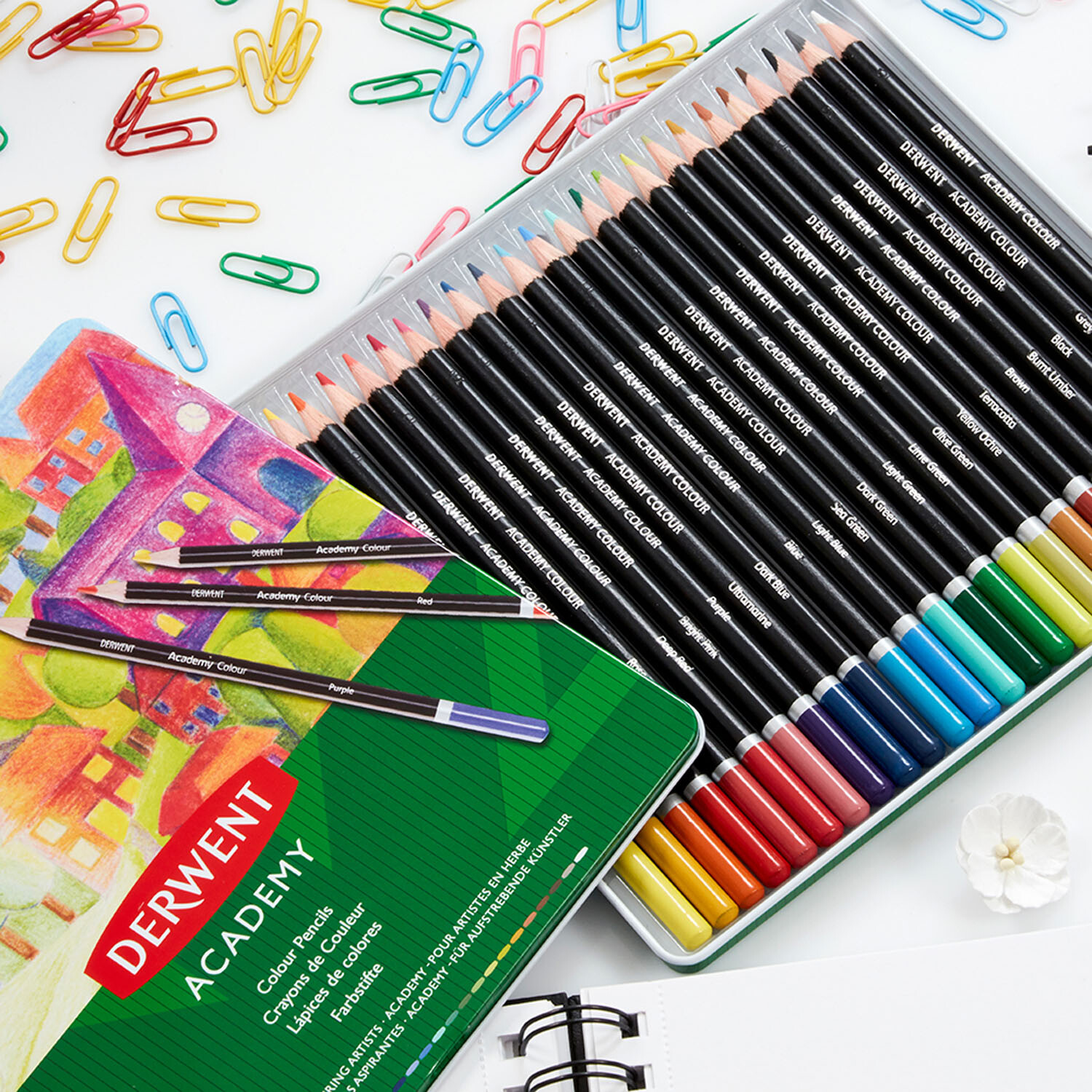 Pack of Derwent Academy Colour Pencils - 24 Image 3