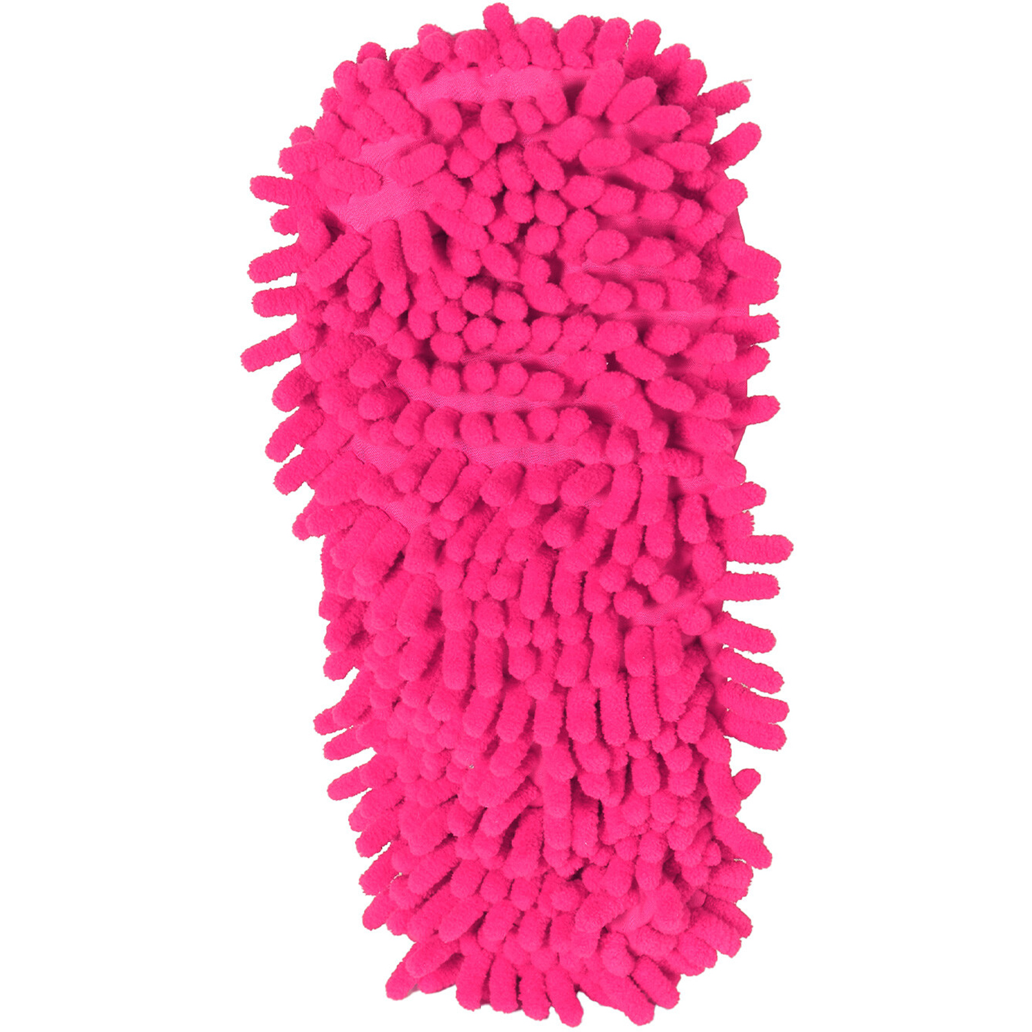 Daisy Pink Chenille Cleaning Slippers Image 2