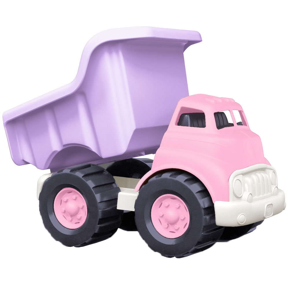 BigJigs Toys Green Toys Pink Dumper Truck Toy Image 4