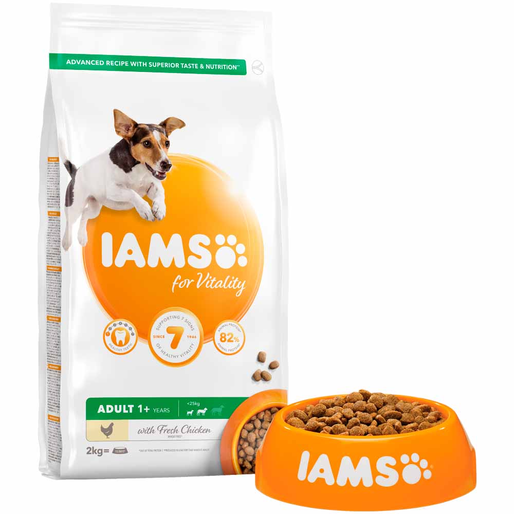 IAMS Vitality Small/Medium Adult Dog Food Chicken 2kg Image 3