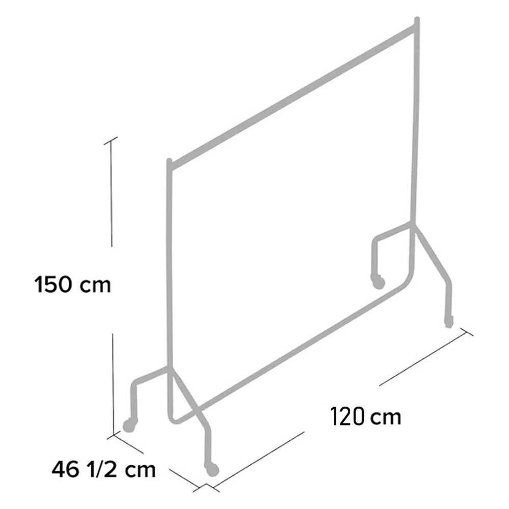House of Home Heavy Duty Clothes Rail 4 x 5ft Image 4