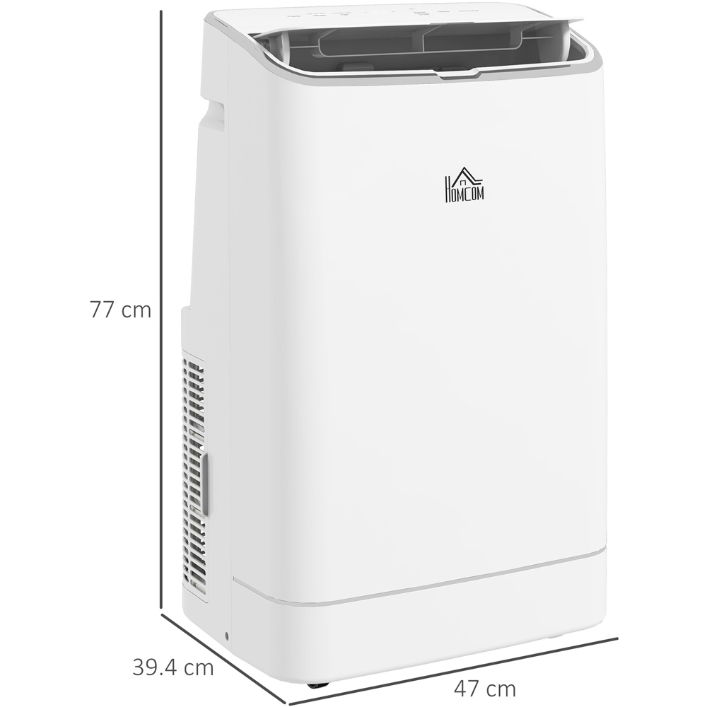 HOMCOM White 14000BTU Mobile Air Conditioner Image 8